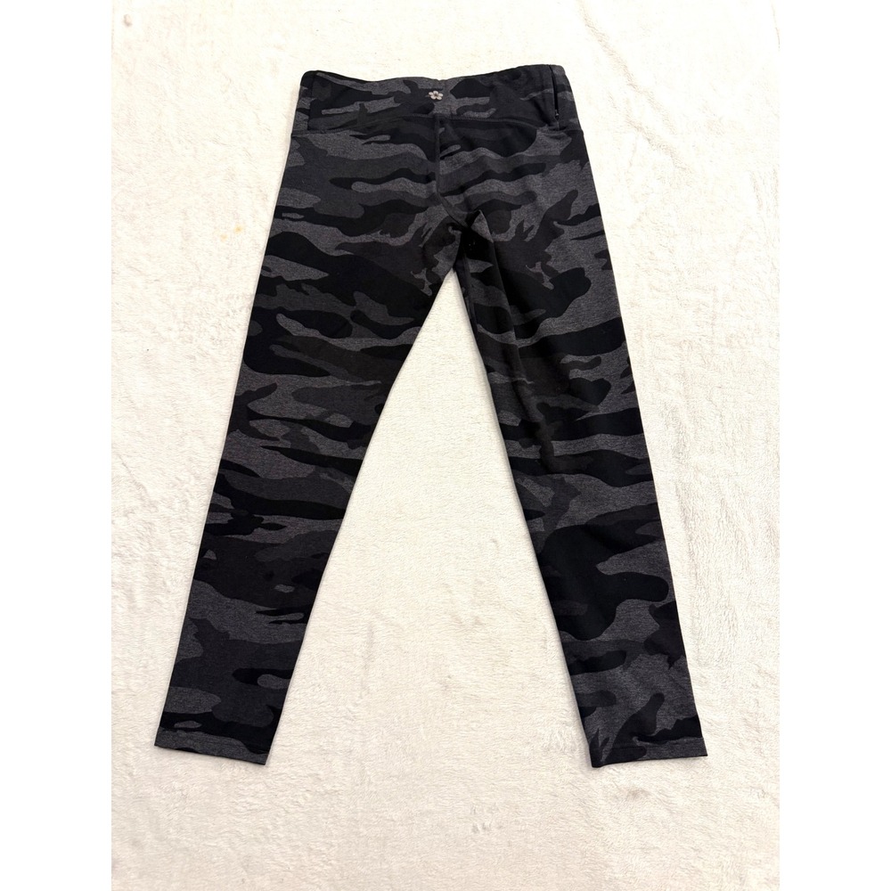 Tuff Athletics Leggings Charcoal Grey Black Camouflage Activewear Yoga Pants Med - Picture 3 of 8